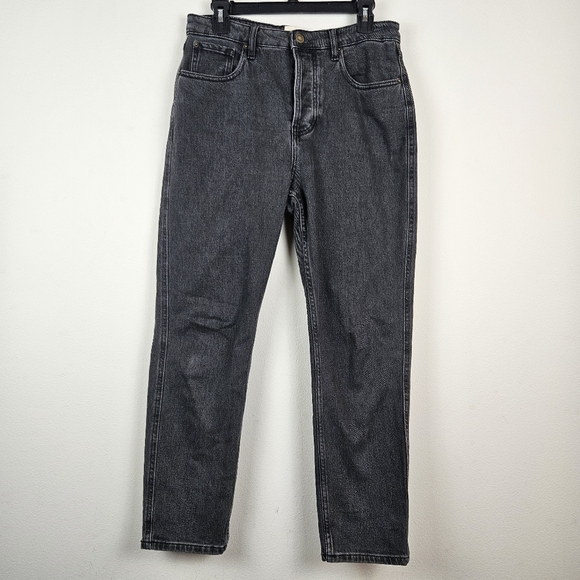 Sezane Denim Black Button Fly Jeans Size 40 US 8 - Picture 1 of 8